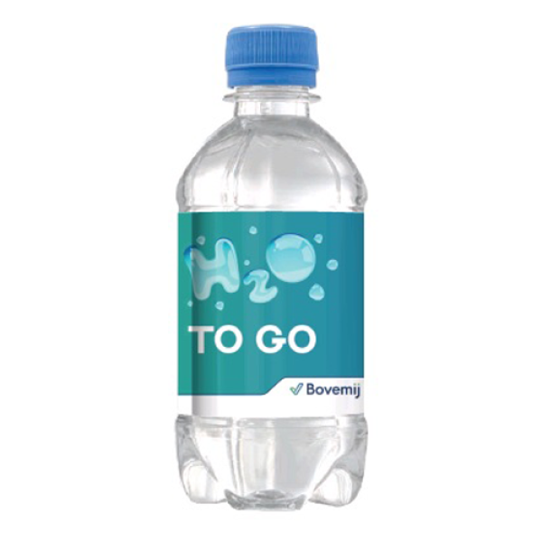 Bedrukt 100% R-PET waterflesje met logo