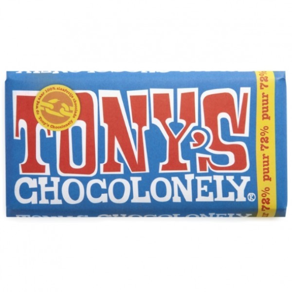 Tony's Chocolonely Puur chocoladereep 70% bedrukt